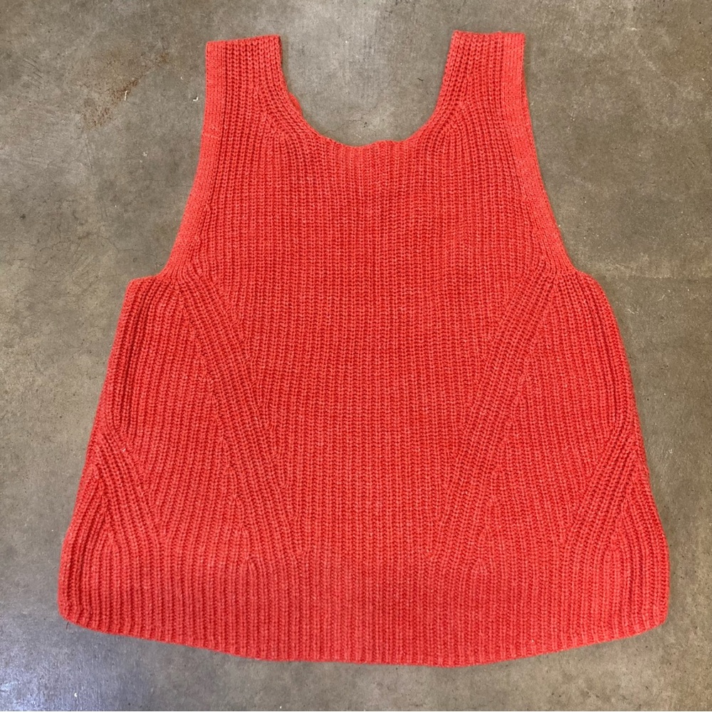 Festival Cottagecore GAP Red Knit Coastal Cowgirl Crop Top Size XS